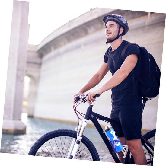 Flessenhouder Set - Bidonhouder Fiets - Buitenactiviteiten Fietsen - Lichtgewicht Aluminium - 2 Stuks - Blauw — afbeelding 3