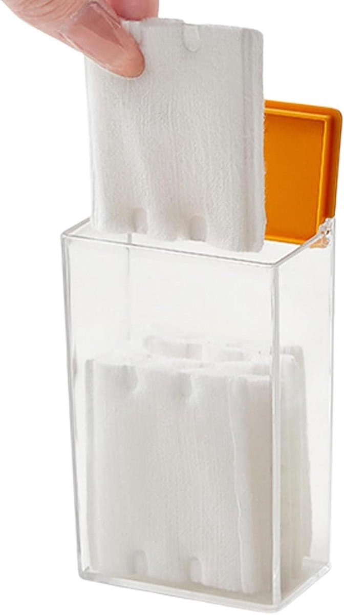 Magnetische Opbergdozen - Koelkast Organizer - Keuken Opbergen - Sterke Magneet Bevestiging - 10x6x4 cm - Geel