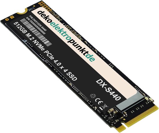 Interne SSD - Harde schijf - Systeemversnelling - PCIe 4.0 x 4 - 512GB - Zwart — afbeelding 2