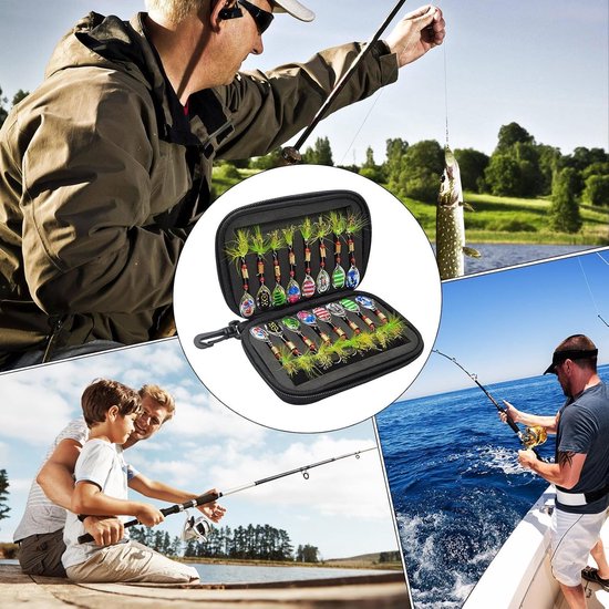 Spinnerbait Vis Aas - Kunstaas Set - Barvissen Vangen - Verbeterd Vangpotentieel - 16 Stuks - Goud — afbeelding 3