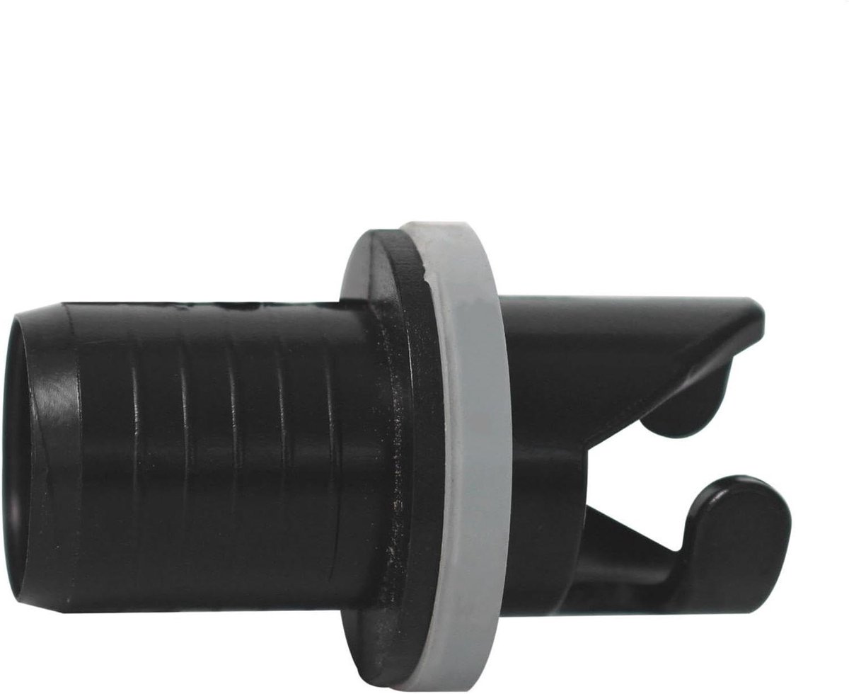 Ventiel Adapter - Slang Adapter Stekker - Opblaasbare Botten Pompen - Dubbele Maten - 50 mm - Zwart