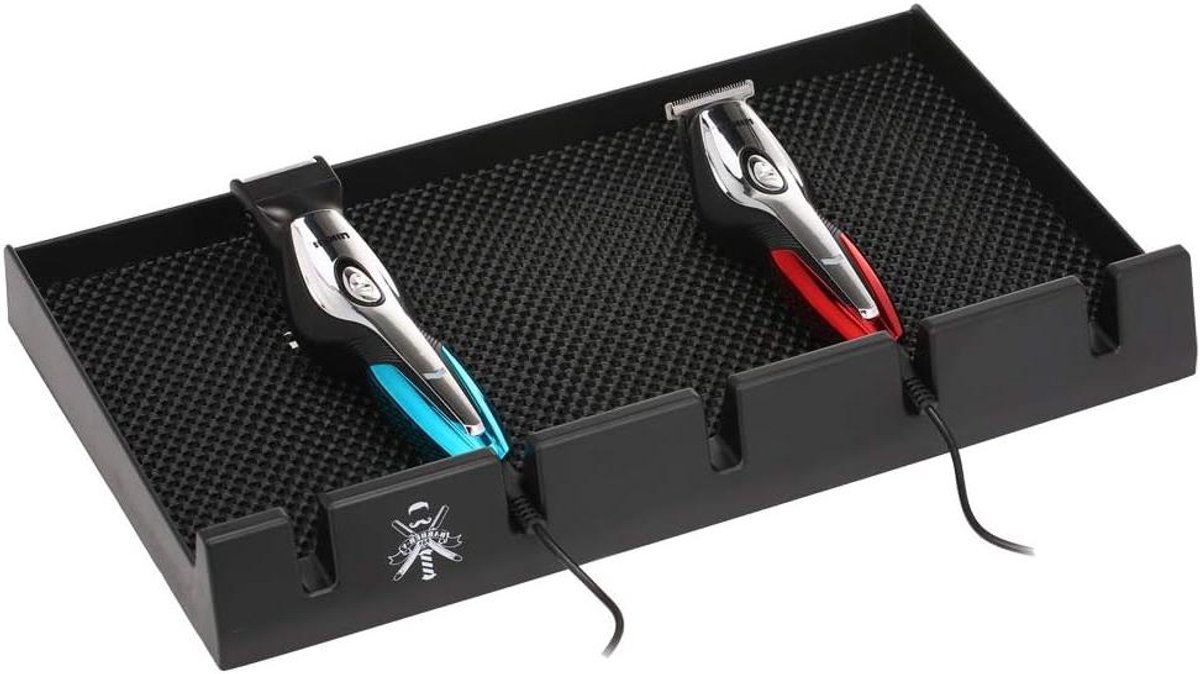 Clipper Organizer - Trimmer Houder - Salon Werkplek - 5 Slots - 40x22x5 cm - Zwart