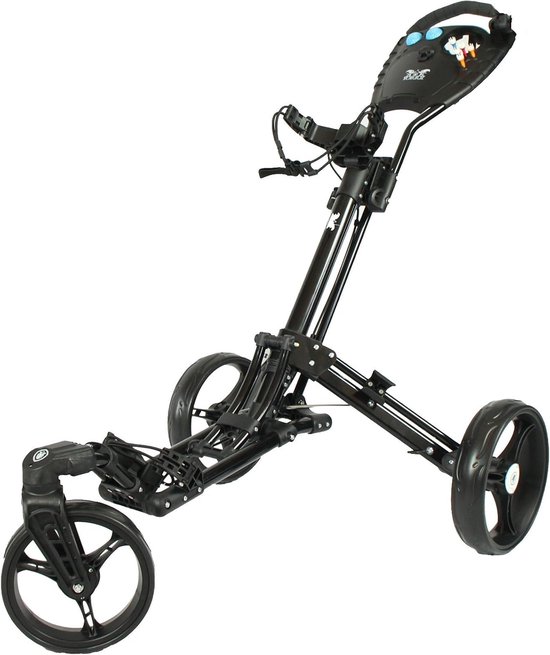 Golftrolley SL Pro - Golfkar - Golfen op baan - 360° spin voorwiel - 7.8 kg - Zwart — afbeelding 2