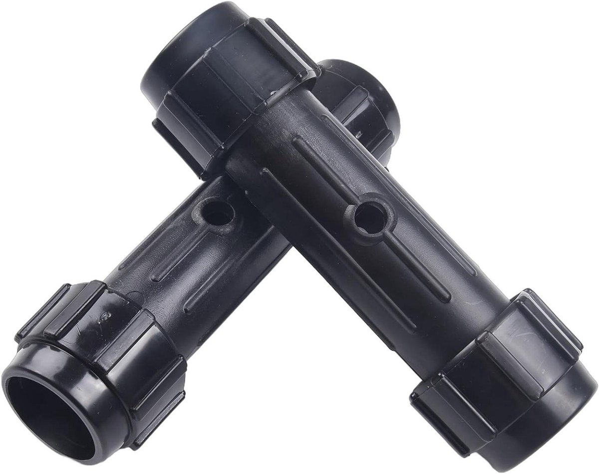 Kajak Peddel Connectoren - Roei Accessoires - Peddel Verbinding - Verdikt ABS Plastic - 2 stuks - Zwart