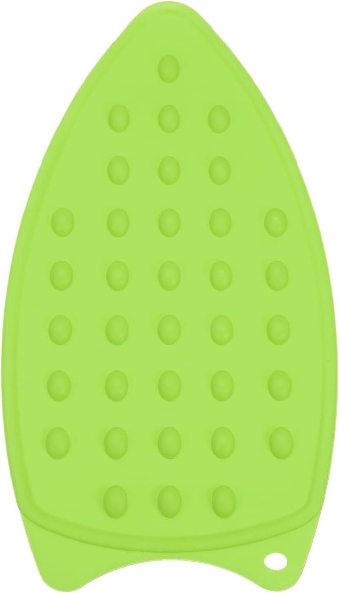 Strijkijzer Mat - Hittebestendige Pad - Strijkijzer Veilig Plaatsen - Verhoogd Puntontwerp - 26.5 x 14 cm - Groen