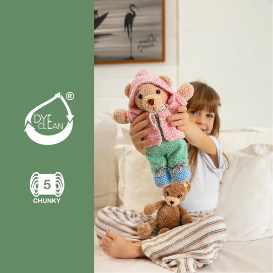 Garen voor Amigurumi - Speciaal Garen - Zachte Knuffels Maken - Unieke Chenille Textuur - 144 Meter - Chantilly — afbeelding 5