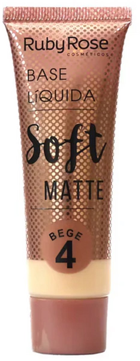 Ruby Rose - Soft Matte - Beige 4 - Foundation - Warm Sand - Medium Skin with a Toasted Warm Glow - 29 ml