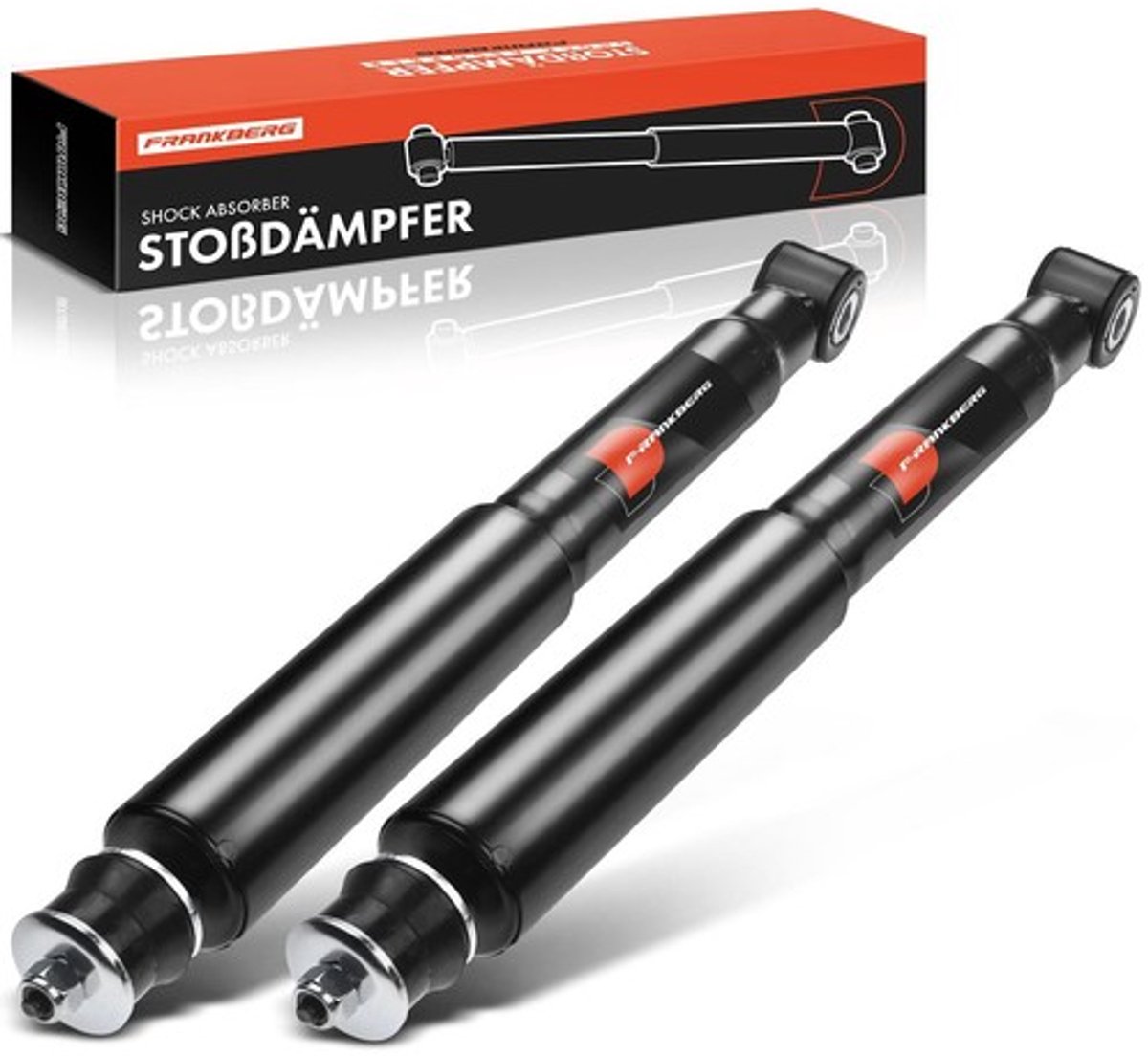 Frankberg 4x Schokdemper Gasdruk Vooras en Achteras voor Suzuki