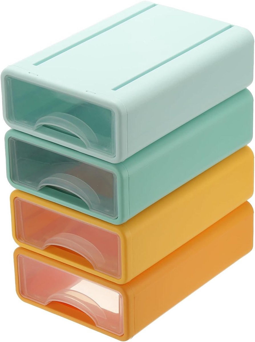 Cosmetics/Makeup Organizer Box voor Cosmetica - Badkamer - Paars - 12 Stuks