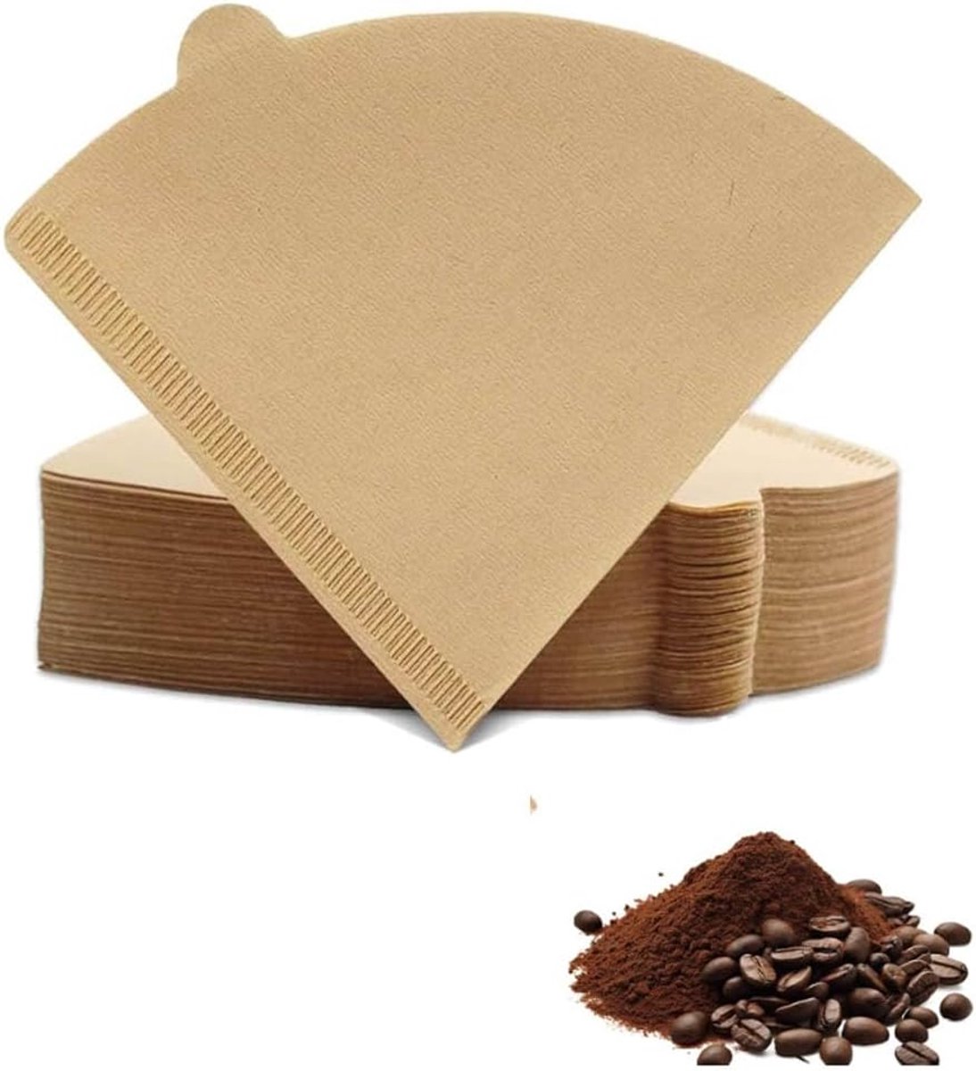 300pcs Koffiefilters - Amerikaanse Papieren Filters voor Thuis en Kantoor