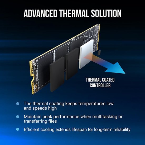 Interne SSD - Opslag Schijf - Snellere Computer - NVMe Gen4 Technologie - 500 GB - Zwart — afbeelding 4