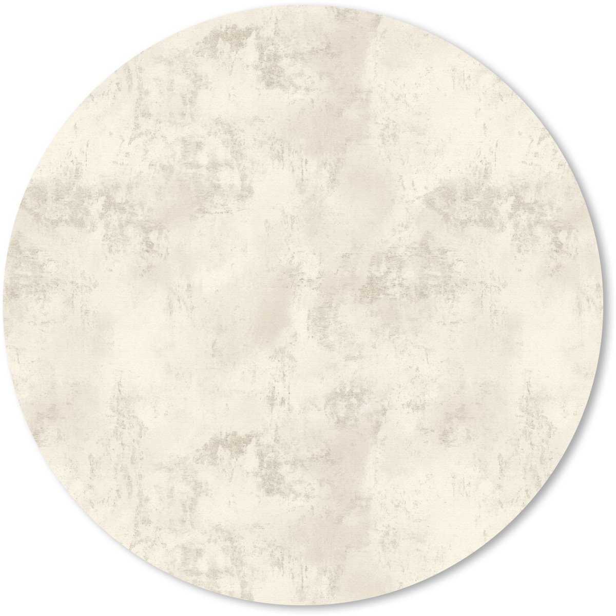 Muismat rond 50x50 cm - Mousepad Patroon - Organisch - Beige - Ronde muismatten