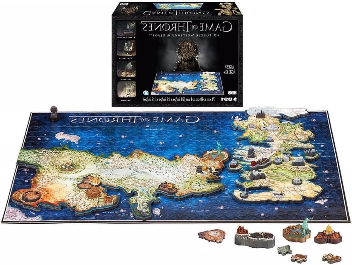 4D Stedenpuzzel - Kaart Puzzel - Wereld Ontdekken - Gelaagde Kaart - Groot Formaat - Meerdere Kleuren