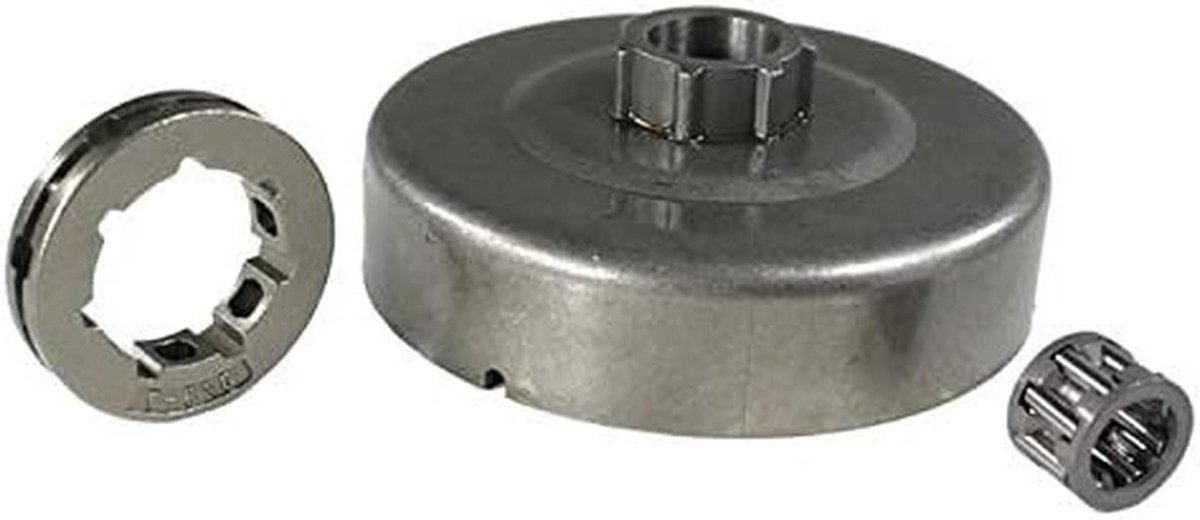 Ringkettingwiel - Kettingwiel Tandwiel - Kettingzaag Onderhoud - Inclusief Naaldlager - 3/8" 7T - Zilverkleurig