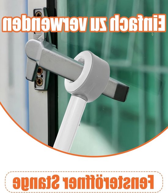 Verstelbare Raamhandgreep met Telecopische Stang voor Zware Gordijnen en Dakramen - Ideaal voor het Openen van Raamdecoratie en Blinds — afbeelding 2