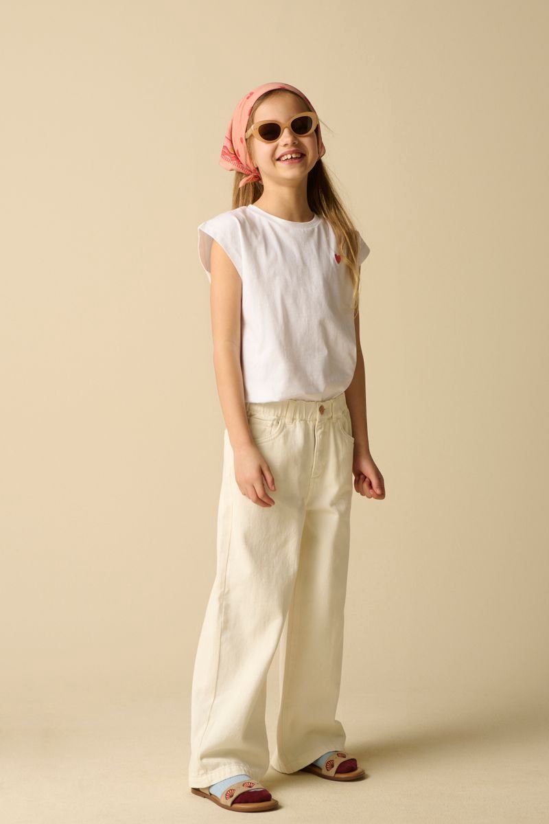 Sissy-Boy - Witte wide leg jeans