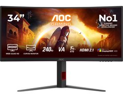 AOC G4 CU34G4Z - Ultrawide QHD Gaming Monitor - 34 inch - 240hz