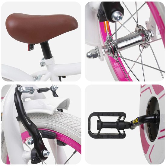 vidaXL - Kinderfiets - 12 - Inch - voor - 2-4 - jaar - oud - Wit van VidaXL — afbeelding 4