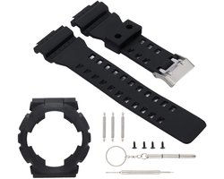 Vervangende Siliconen Horlogeband voor Mannen en Vrouwen, Geschikt voor Casio G-Shock GA110/100 met Horloge Case, 5.2 Inch