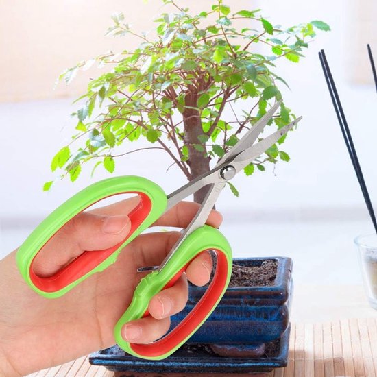 Bonsai schaar roestvrij staal - Japanse tuingereedschap - fruitboom tak trimmen - druivenschaar - professioneel gereedschap . van Merkloos	 — afbeelding 2