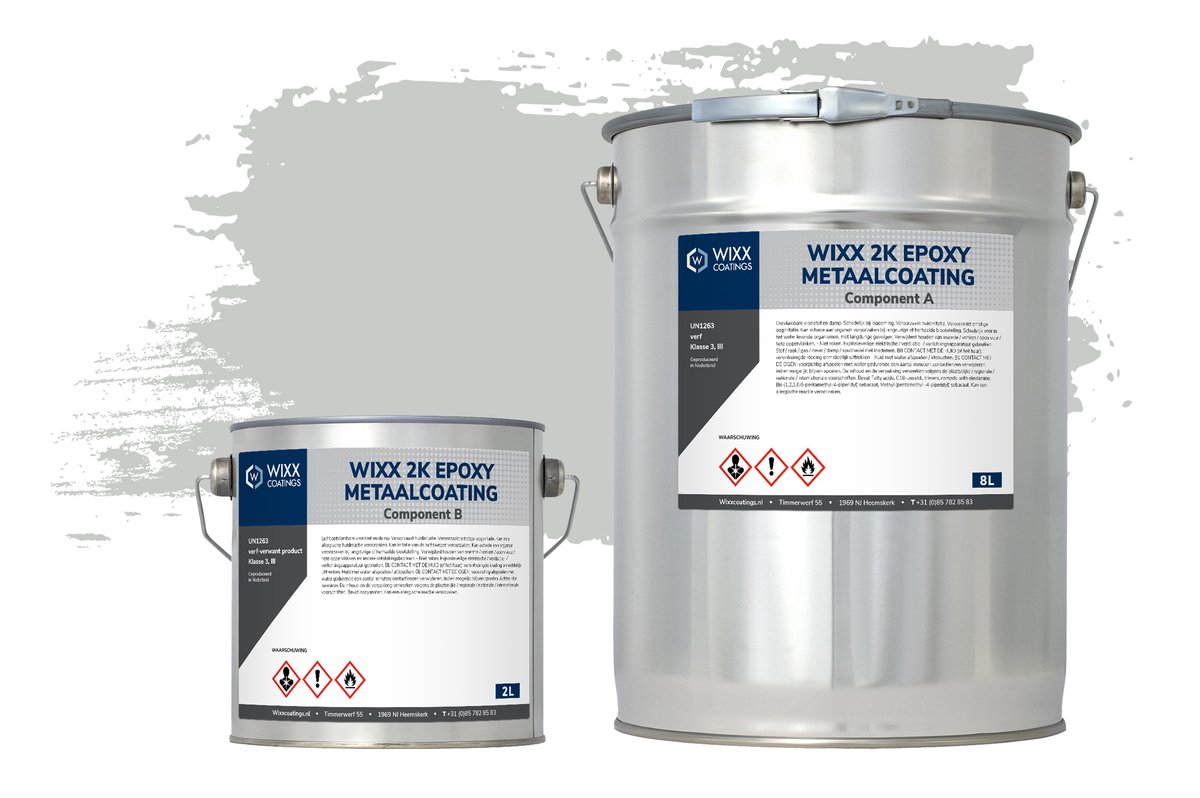 Wixx 2K Epoxy Metaalcoating - 5L - RAL 7035 | Lichtgrijs