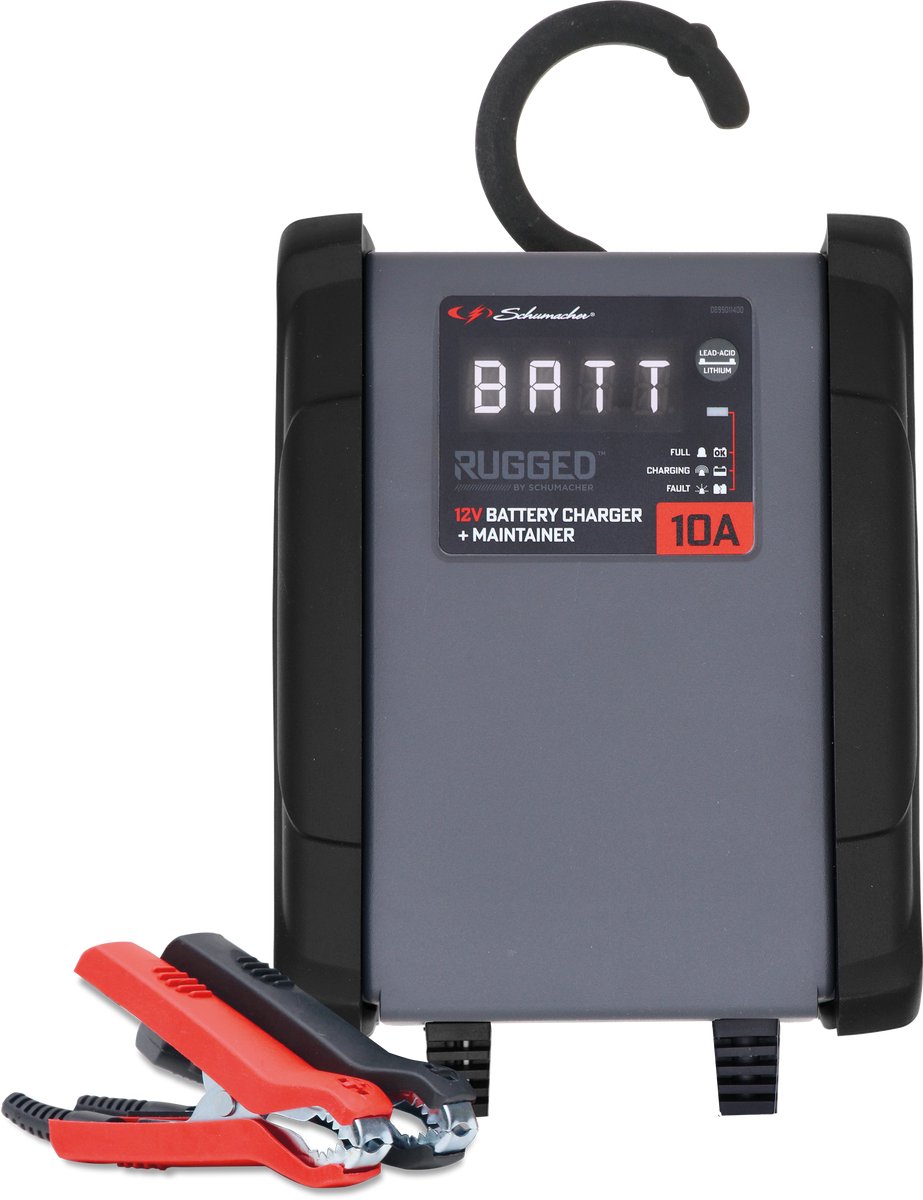 Schumacher Electric SPX 460 – Automatische Druppellader 10A 12V voor auto, SUV, camper – Smart Akku lader met microprocessor