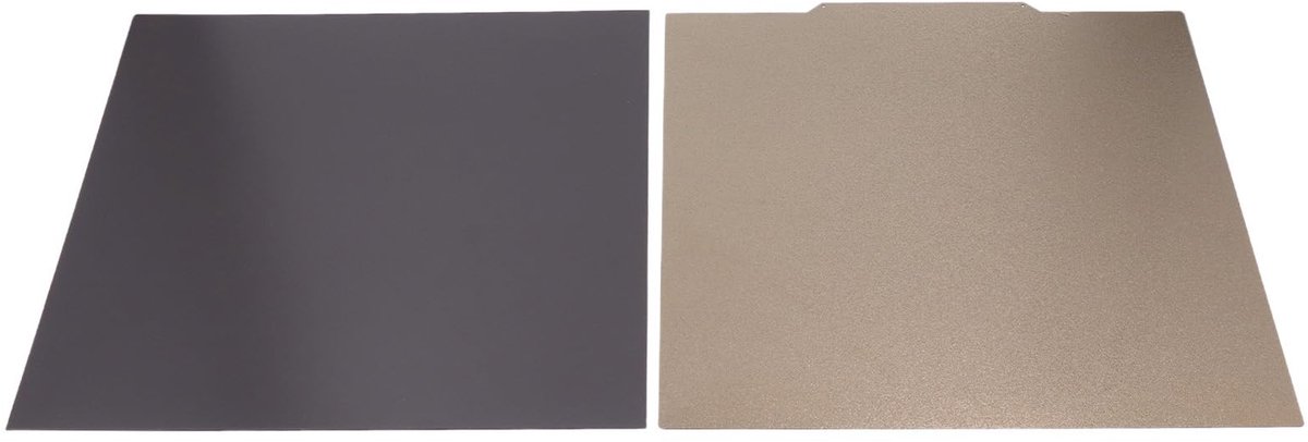 NTH products- Bouwplaat Dubbelzijdig Getextureerd - PEI Bouwplaat - Flexibel Stalen Printbed - Magnetische Basis - Slijtvast - Voor Diverse Printmaterialen