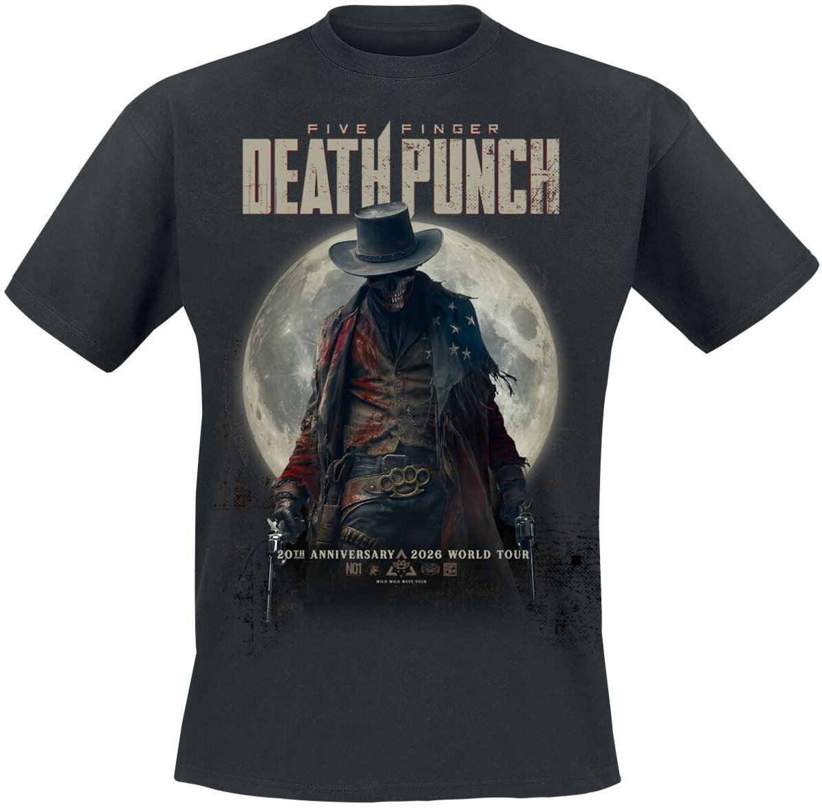 Five Finger Death Punch Admat Art Heren T-shirt - zwart - 3XL