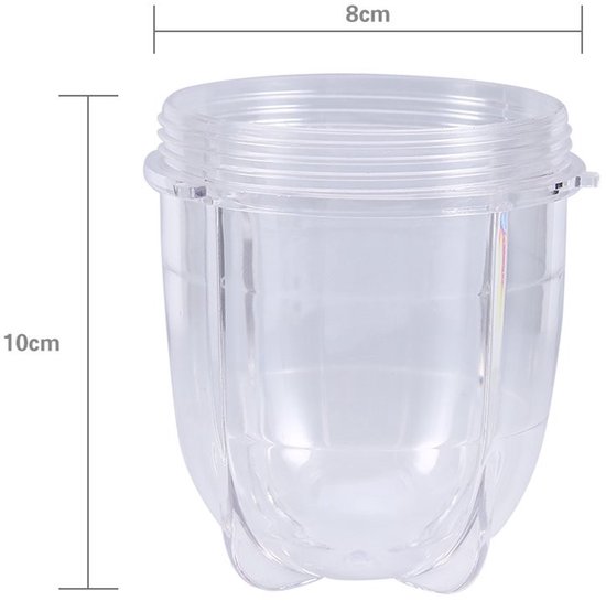 Sapcentrifuge Bekers - Mok Accessoires - Gezonde Dranken Maken - BPA-vrij Materiaal - Hoge of Korte - Transparant — afbeelding 4