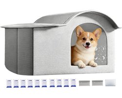 Verkoelend Hondenhok - Opvouwbaar Kattenpension met IJspack | Zomer Opvouwbaar Puppyhuisje | voor binnenshuis, buitenshuis, zomerkamperen, reizen, achtertuin en tuin