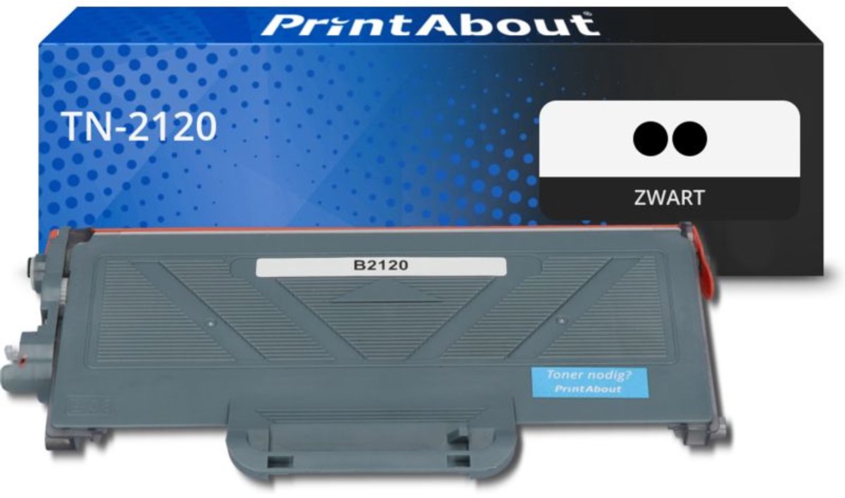 PrintAbout - Alternatief voor de Brother TN-2120 / Zwart 2 Pack