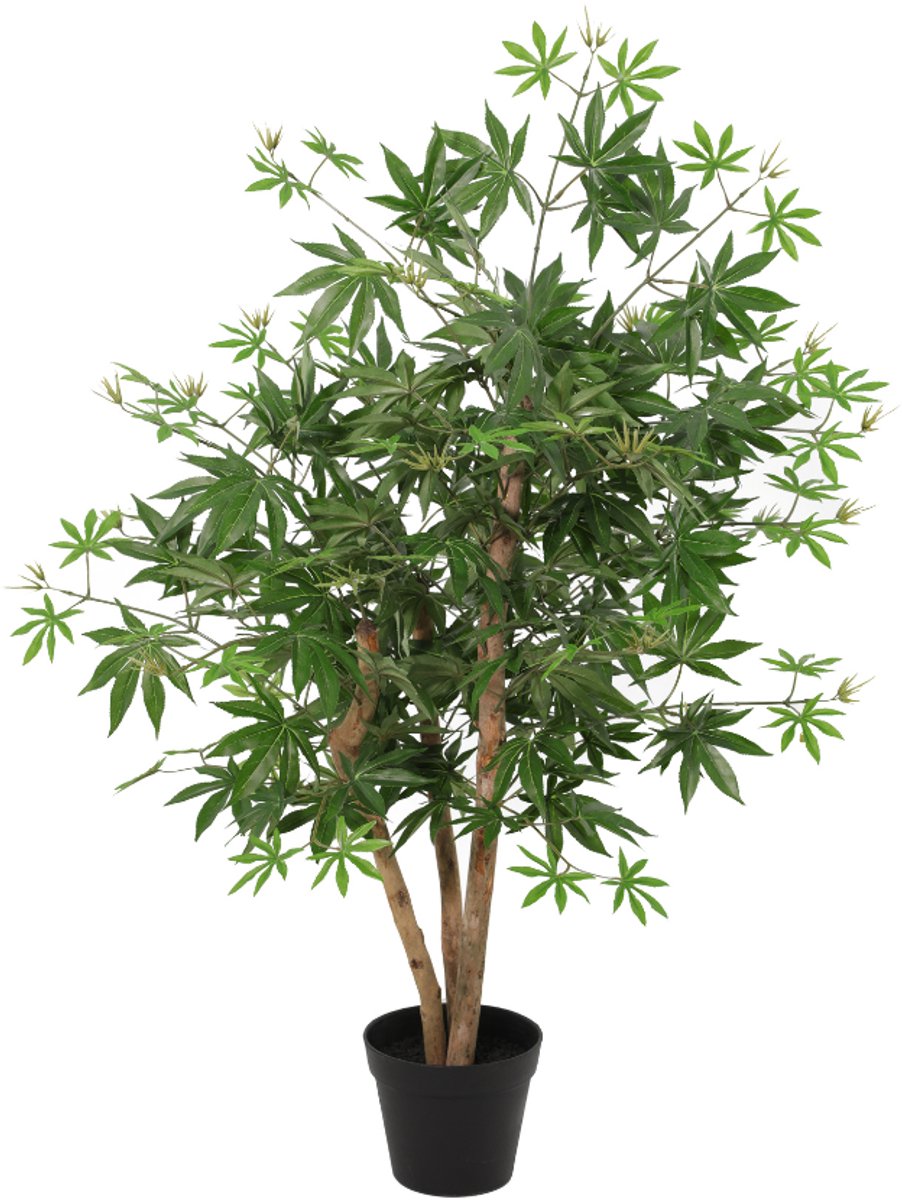 Trendyplants - Kunst Acer Palmatum - Japanse Esdoorn - Kunstplant - Hoogte 100cm - Potmaat Ø16cm