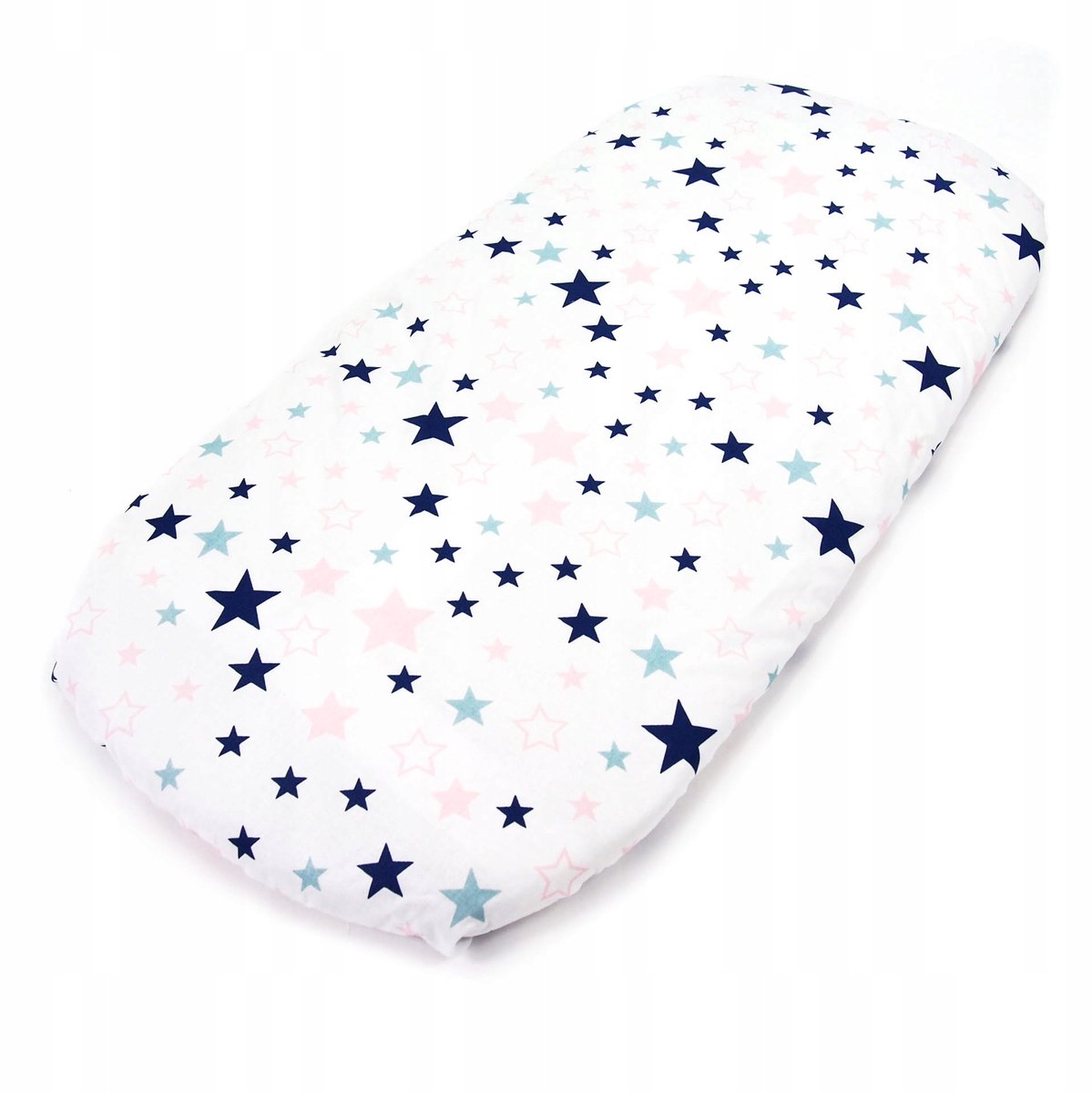 Kerstin Kinderwagenhoes 80x38cm - Roze Sterren - 100% Katoen