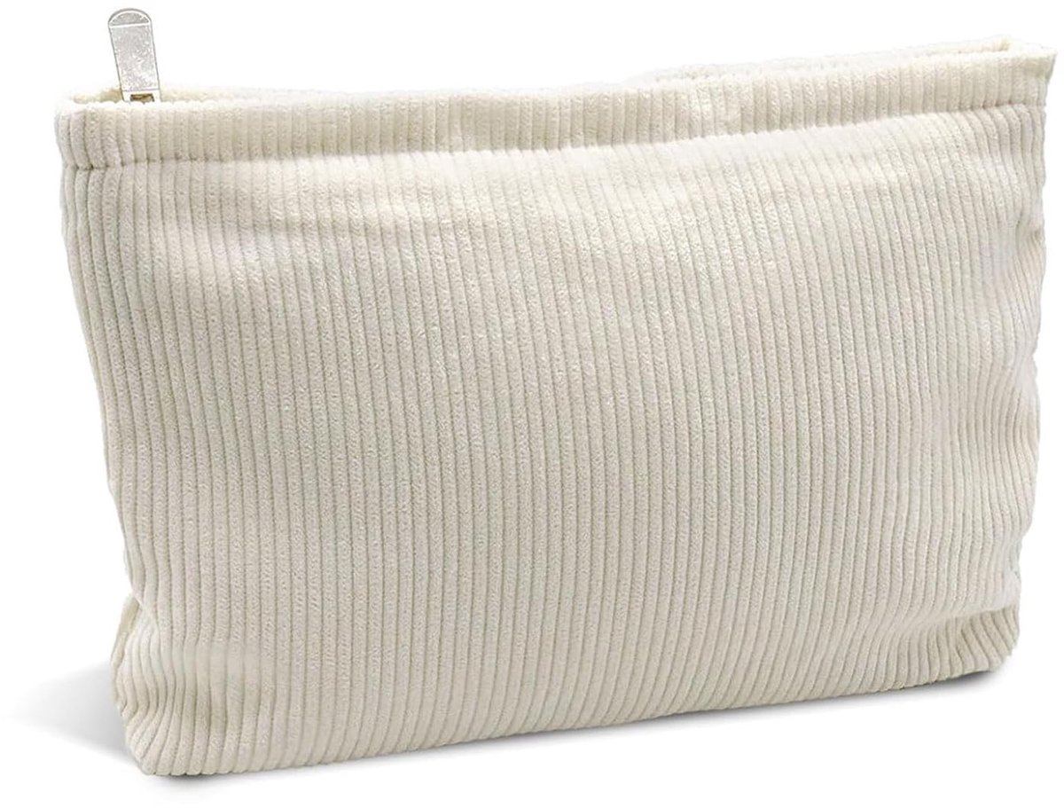 ZEYNOMAX- Make-up Tas Grote Capaciteit - Organizer - Opbergtas - Reis Toilettas - Dames - Duurzaam Corduroy Materiaal