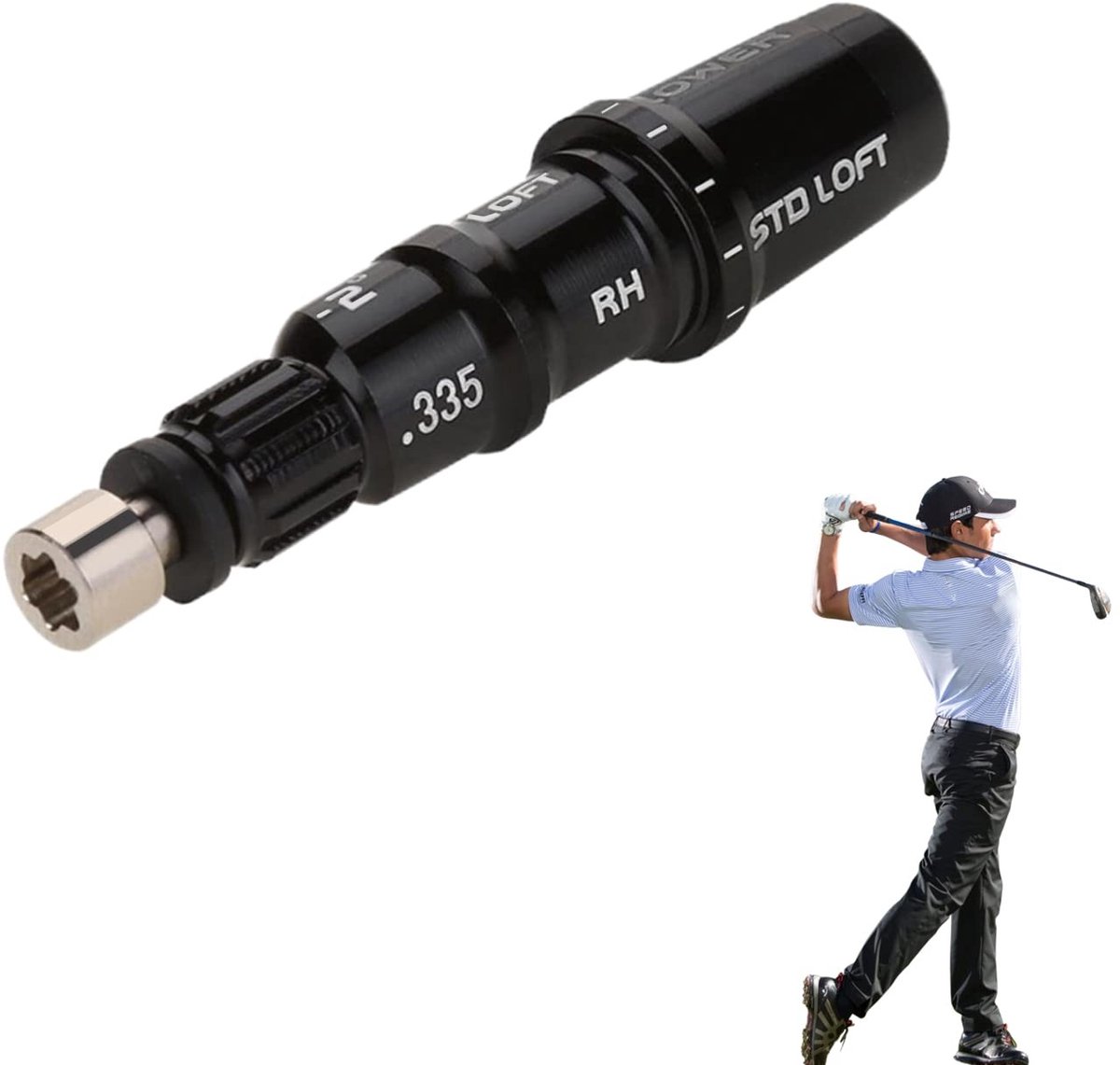 JHUBERS - Golf Shaft Adapter - Duurzaam Aluminium - Eenvoudig te installeren - Kleur #-01 - Vervangende Sleeve - Geschikt voor Taylormade Driver -...