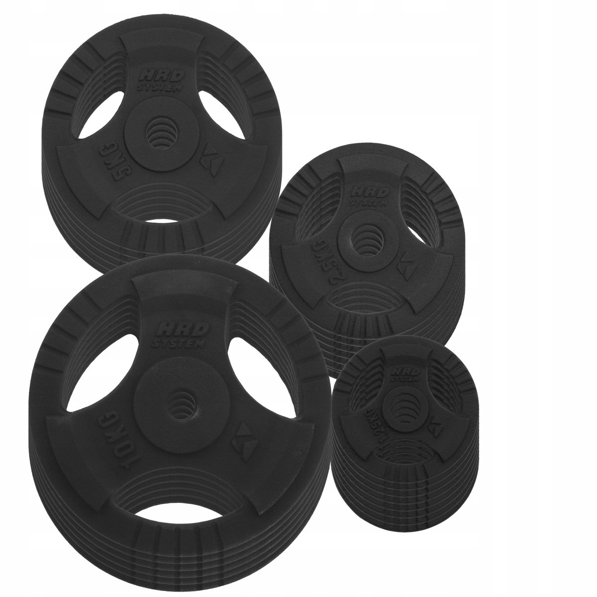 120kg Gietijzeren Halterset met Tri-Grip Schijven - 29mm