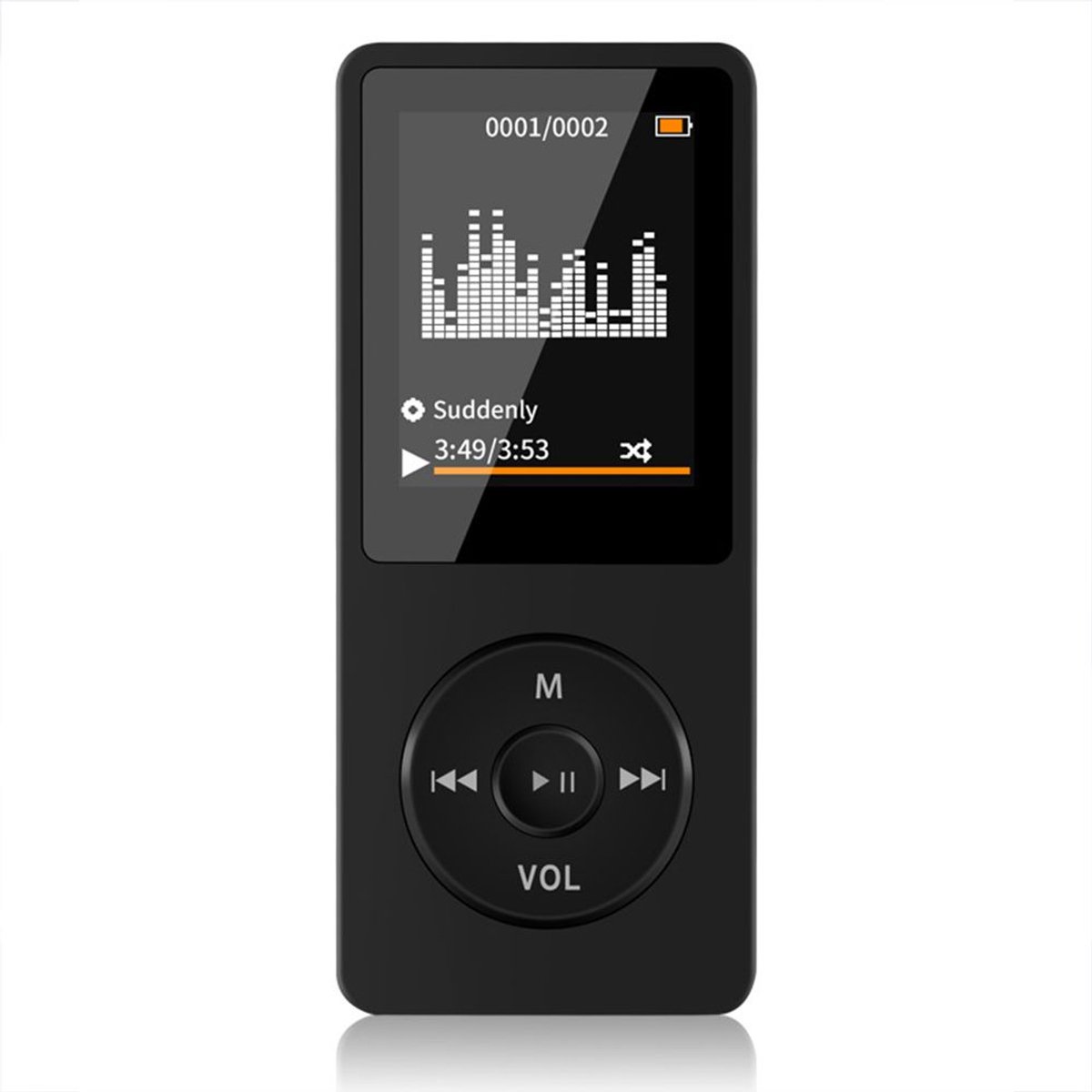 Bluetooth sportmuziekspeler, mini draagbare muziekspeler, muziekspeler Geschikt voor studenten, 1,8 inch scherm (geen geheugenkaart).