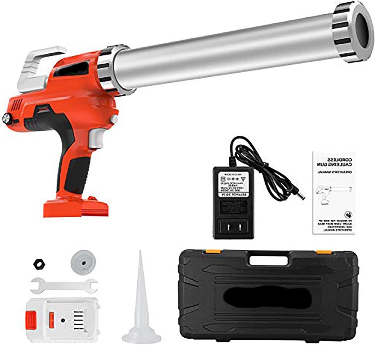 Elektrisch Kitpistool - Draadloos Lijmpistool - Klus Klussen - 20V Krachtige Motor - Niet gespecificeerd - Zwart