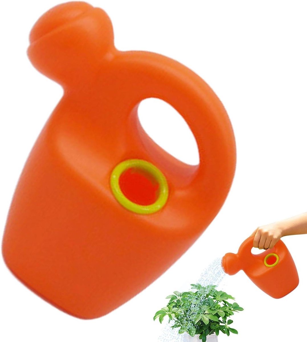 Kindergieter - Waterspeelgoed - Tuin en bad - Comfortabel handvat - 17 x 17 x 10 cm - Oranje