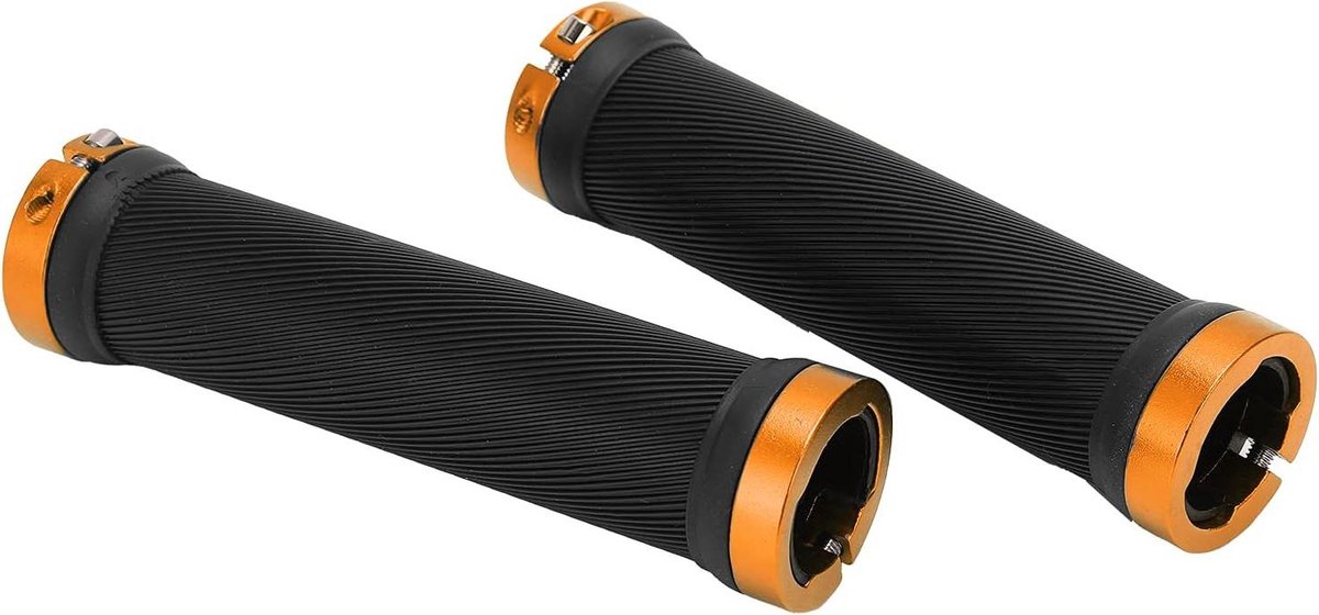 Fietshandvatten - Fietsstuur grips - Comfortabel Fietsen - Milieuvriendelijk materiaal - 22 mm - Geel