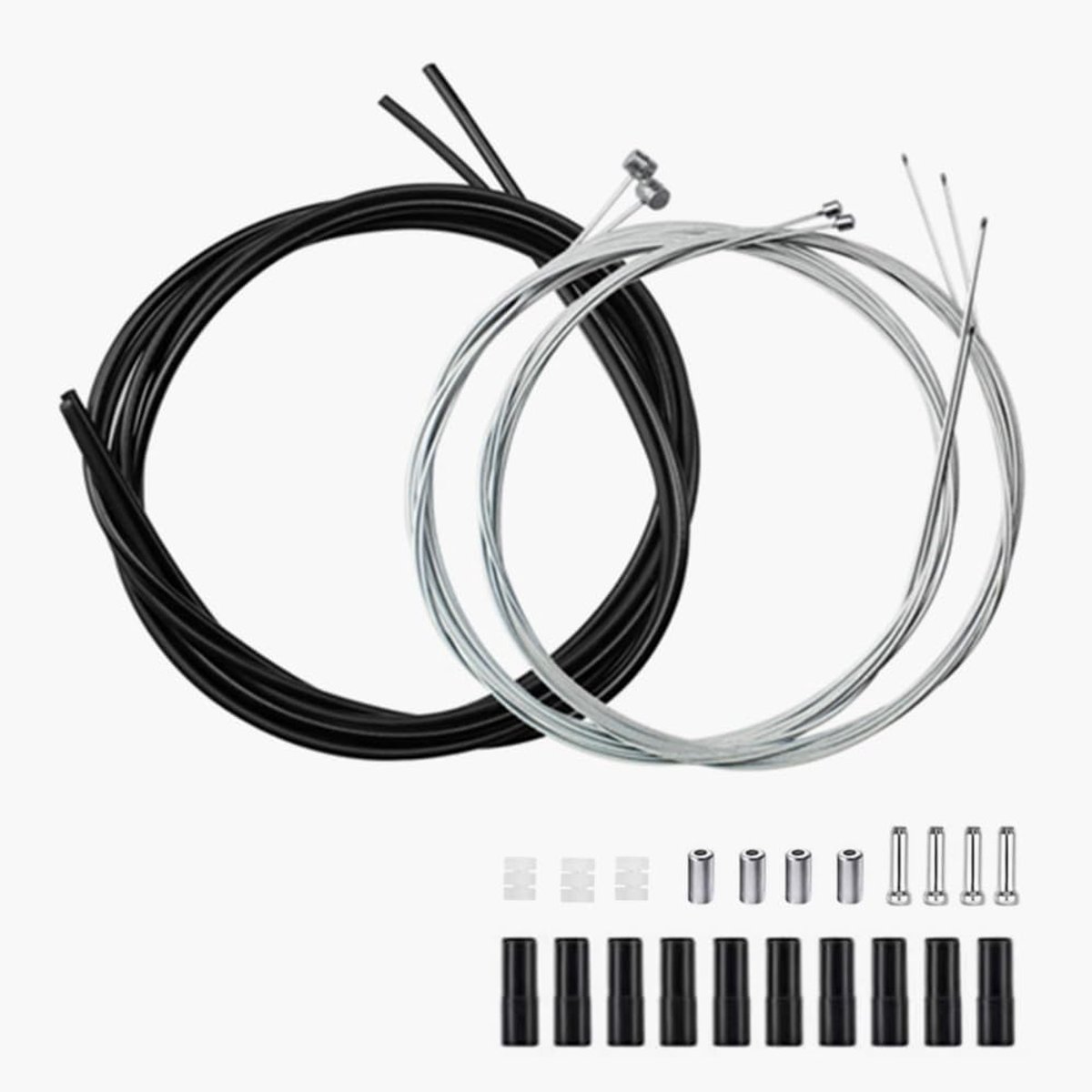 Dailygoods- Schakelkabel 2 m - Remkabelset - Fietsaccessoires - Stalen Kabel - Universeel - Hoogwaardige PVC Mantel - Remkabel