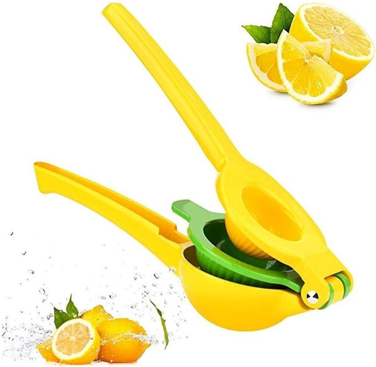 Okado Citruspers Handmatig – Citroenpers & Limoenpers 2-in-1 – Metalen Fruitpers voor Citrus – Snel Persen Zonder Knoeien – Makkelijk Schoon te Maken & Vaatwasserbestendig – 22,5 x 7,4 cm