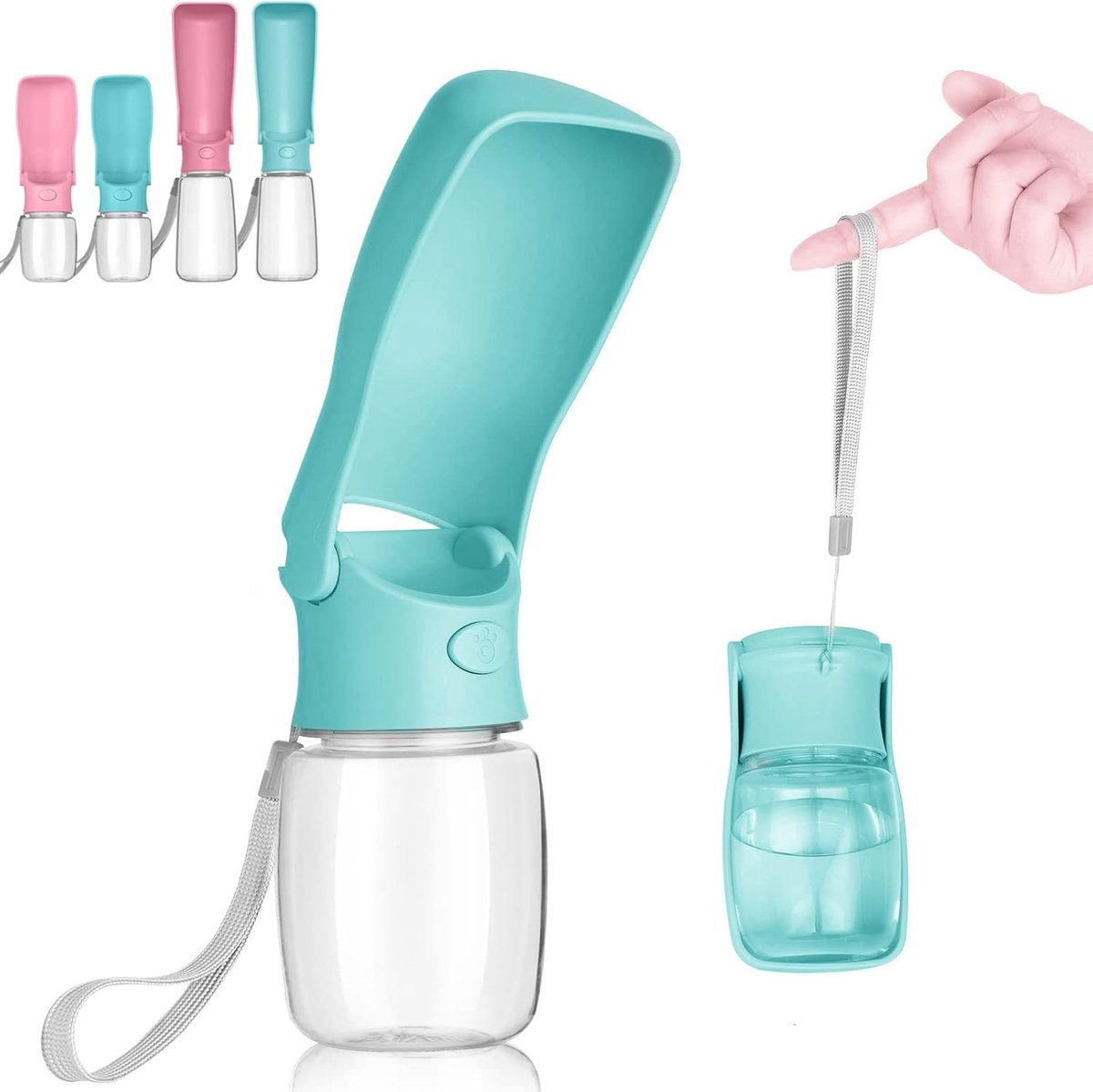 Ulisem - Opvouwbare Honden Drinkbeker – Draagbare Lekvrije Dog Water Cup – 350ml BPA Vrij – Voor Wandelen, Reizen & Outdoor Gebruik - blauw