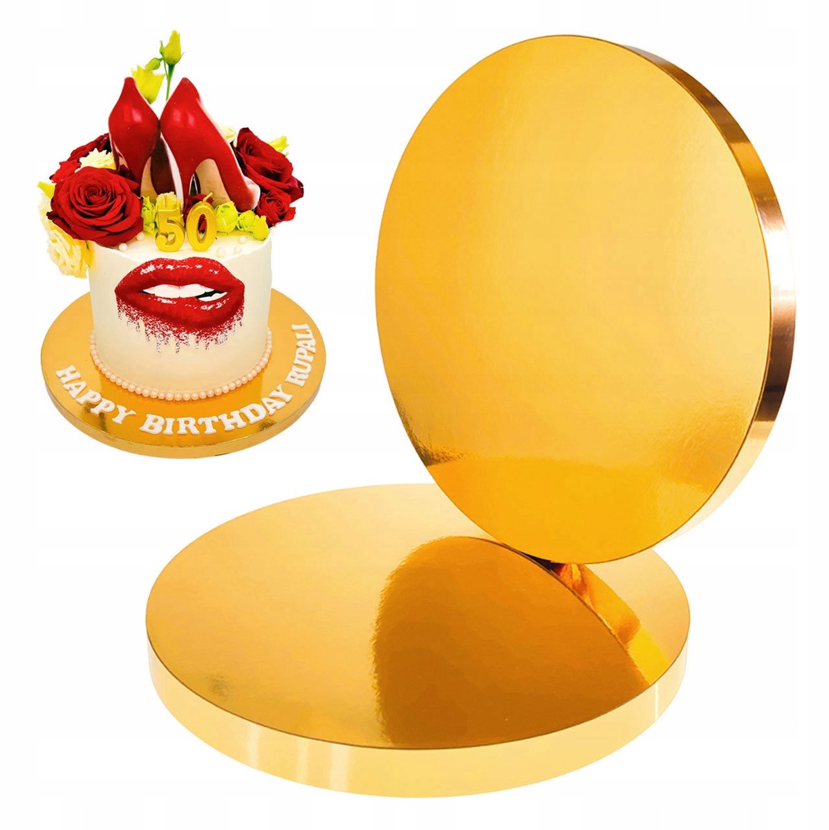 Gouden Taartonderlegger Styrodur 26cm - Dik & Stevig