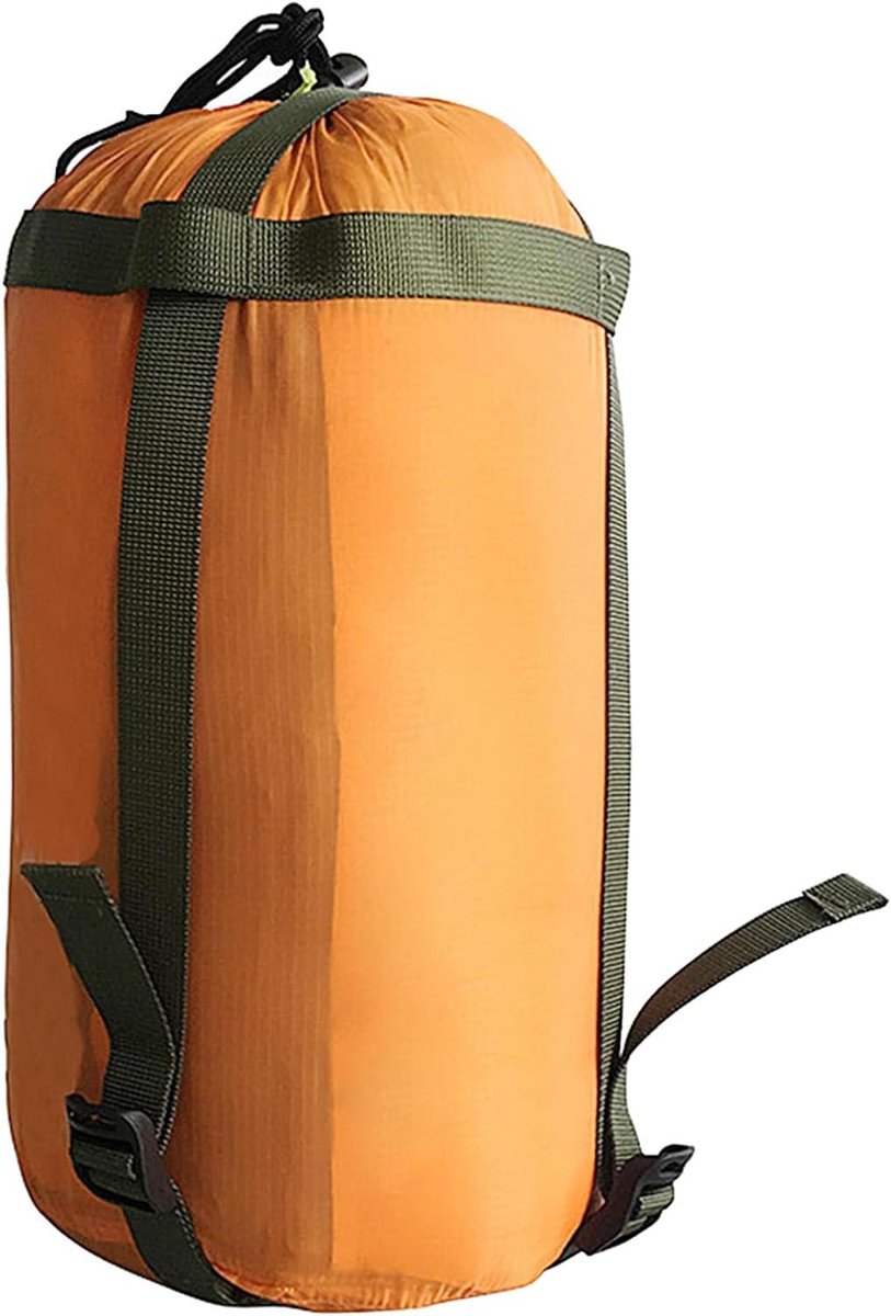 Slaapzak Opberger - Kampeer Tas - Outdoor Avontuur - Scheurvast Polyester - 18 x 38 cm - Oranje