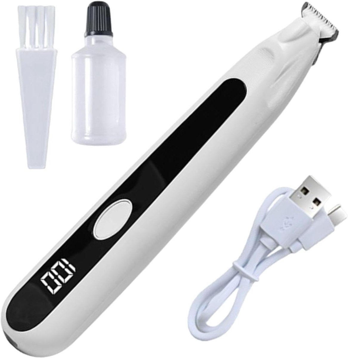 Elektrische Naadverwijderaar - Draad Gum - Naden Ontrafelen - Ergonomische Grip - 17 cm Lengte - Wit