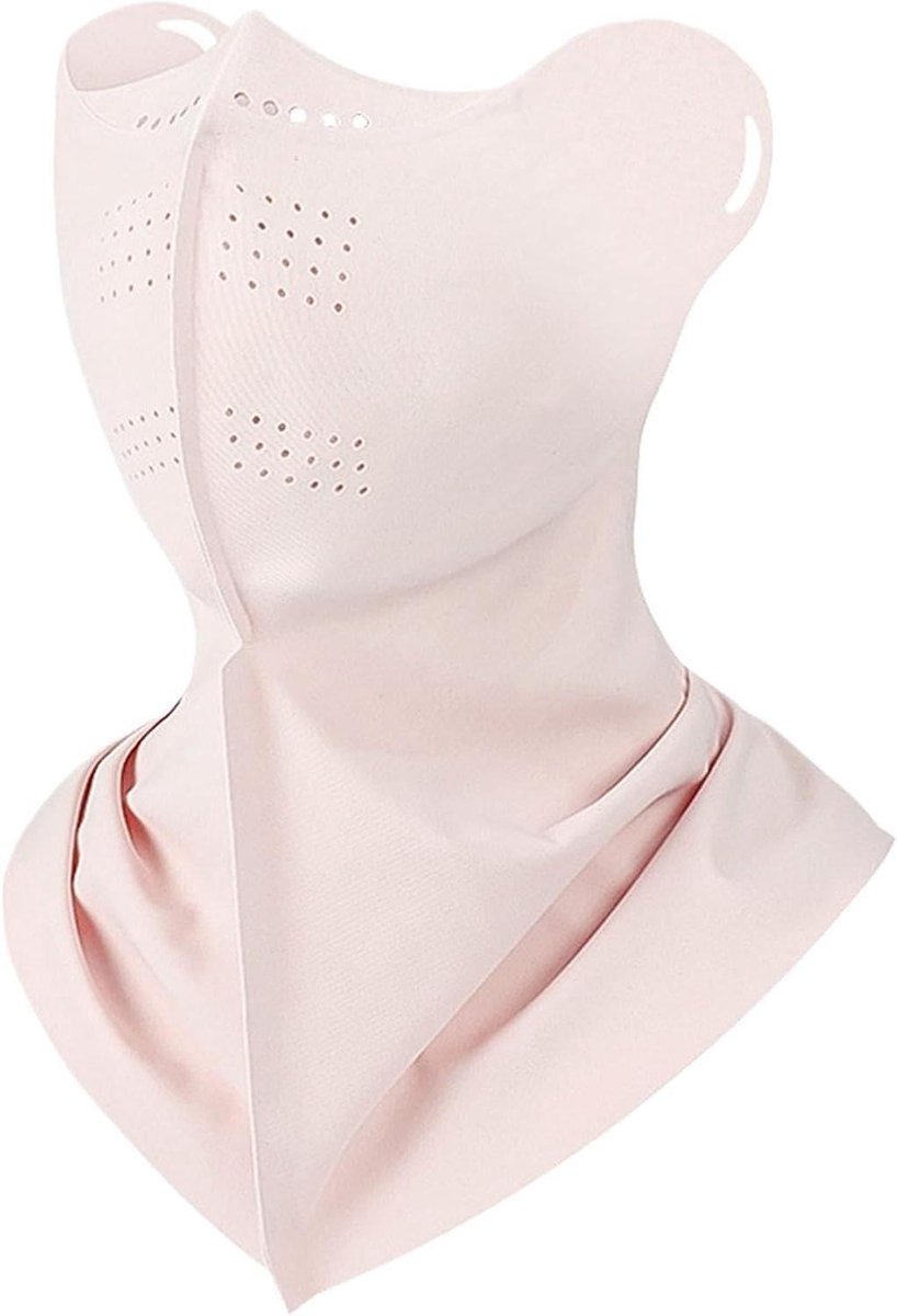 Zonnebescherming Masker - Halsdoek Sjaal - Outdoor Activiteiten - Ademend Sneldrogend - Uniseks Volwassen - Zwart