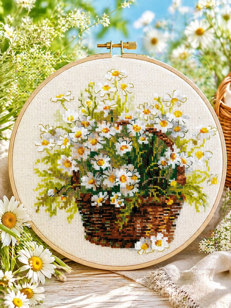 RIOLIS Margriet Kruissteek Borduurpakket 25x25 cm
