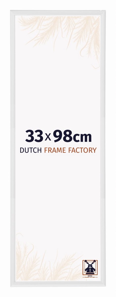 Dutch Frame Factory Fotolijst 33x98 cm - Kunststof - Wit Hoogglans - Angers