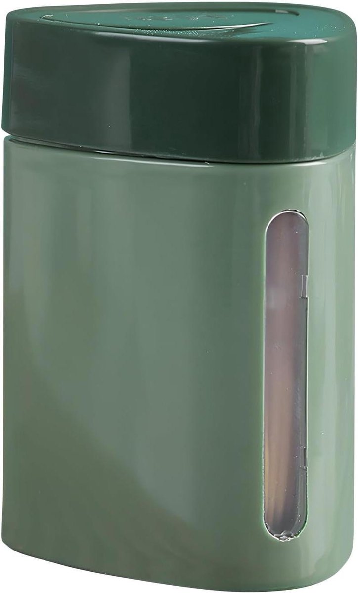 Tandenstoker Dispenser - Automatische Houder - Hygiënisch Serveren - Pop-Up Mechanisme - 9.4 x 6.4 x 6.7 cm - Groen